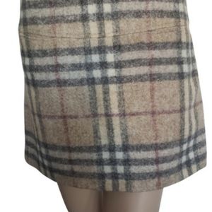 Burberry Plaid Wool Mini Shirt